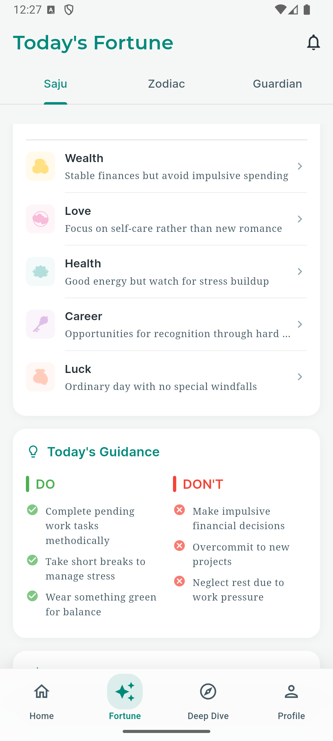 K-Fortune App - Details
